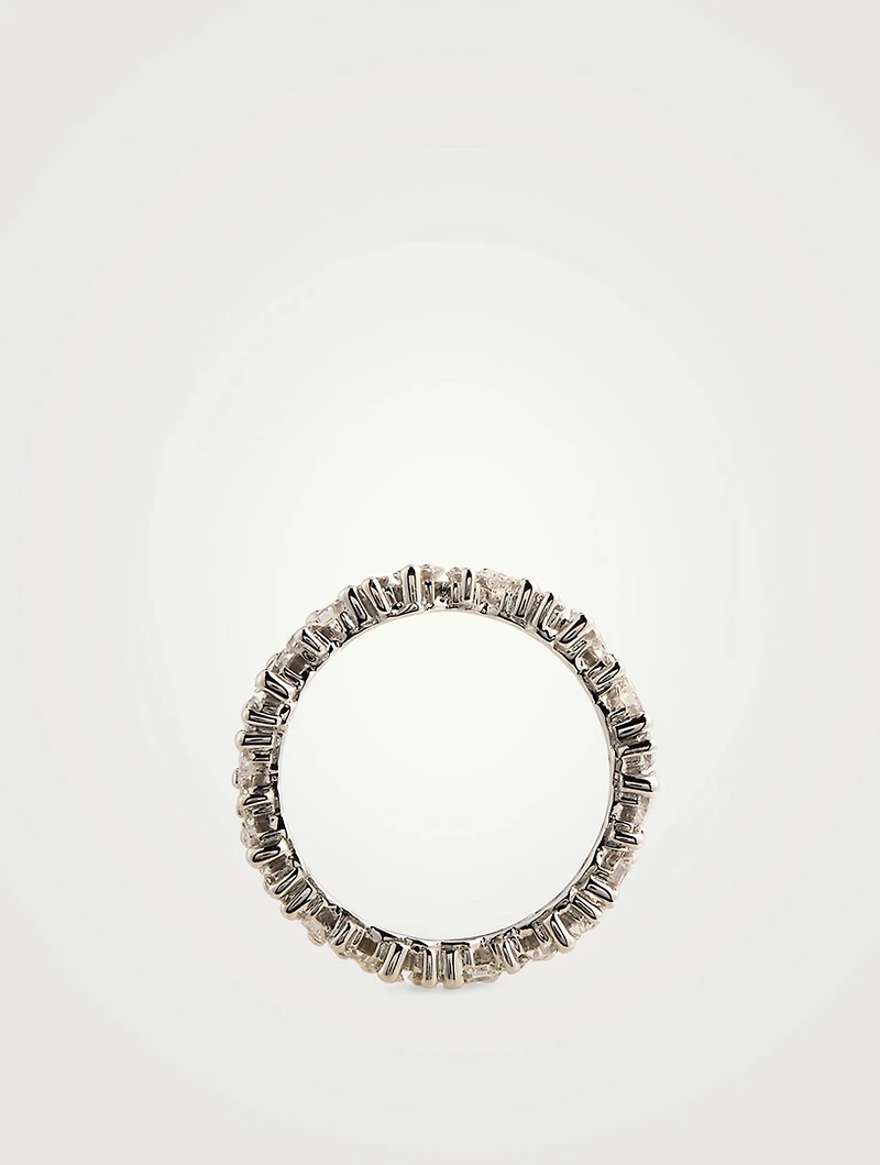 14K White Gold La Fantaisie Cosmic Diamond Eternity Band