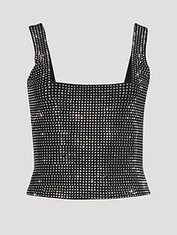 Crystal-Embellished Tank Top