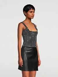 Crystal-Embellished Tank Top