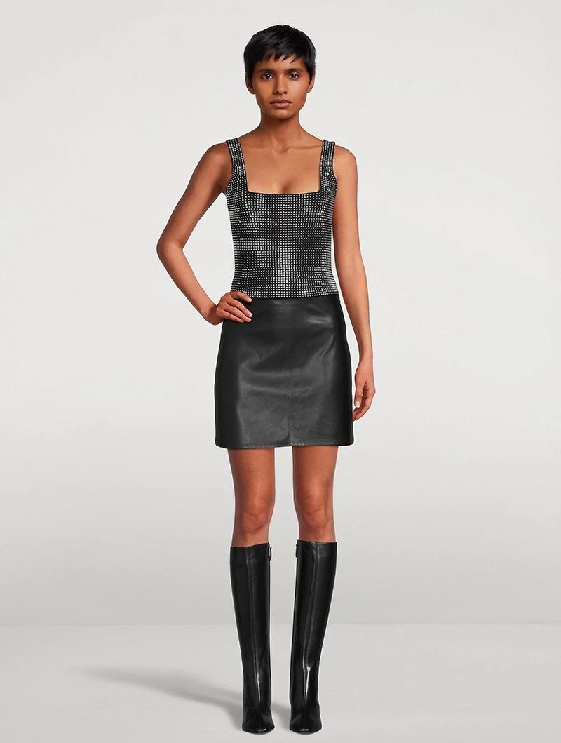 Crystal-Embellished Tank Top