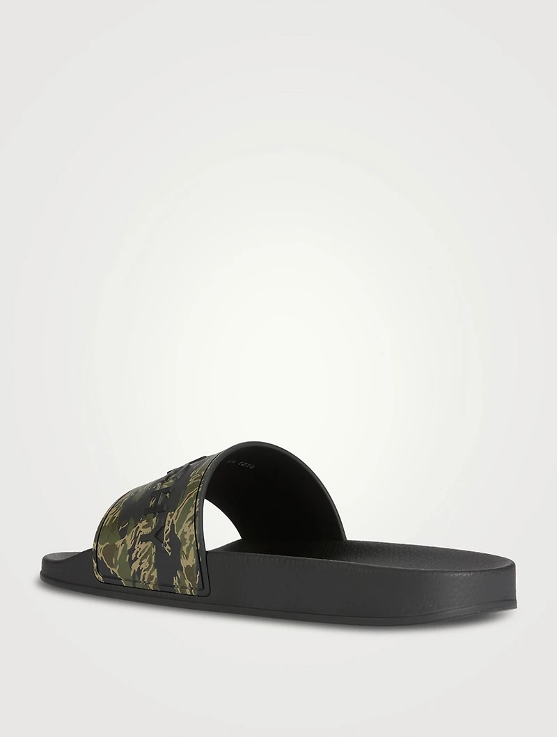 Slide Sandals Camo Print