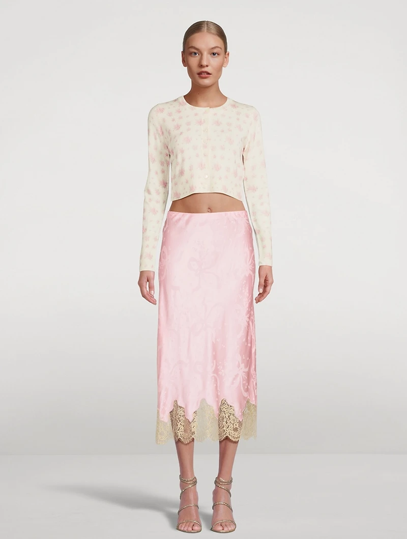 Adeanne Wool Sweater Floral Print