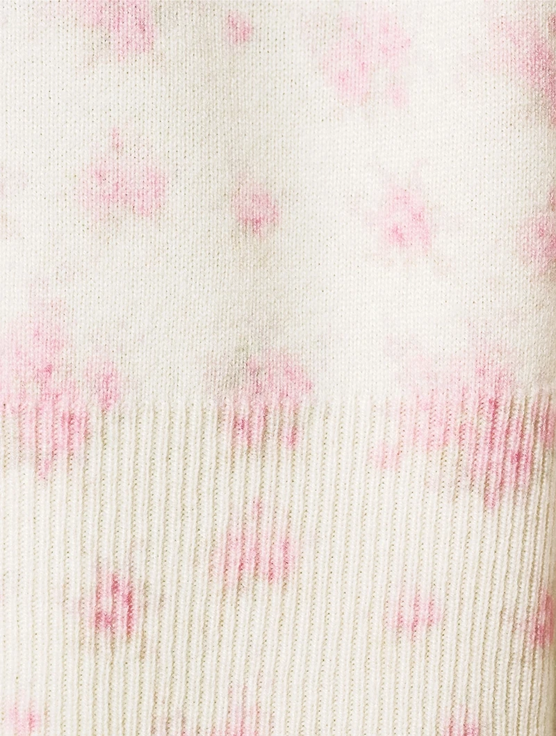 Adeanne Wool Sweater Floral Print
