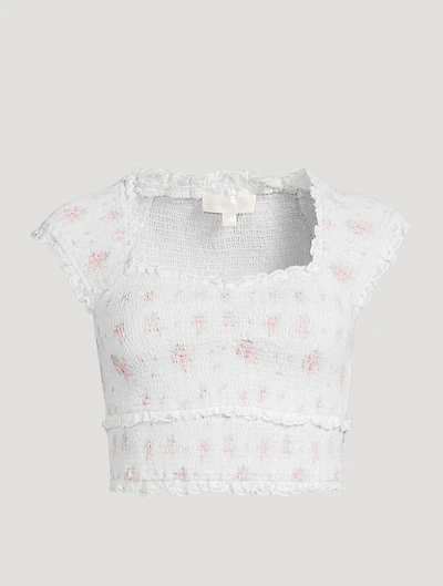 Cambron Smocked Top Floral Print