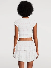 Cambron Smocked Top Floral Print