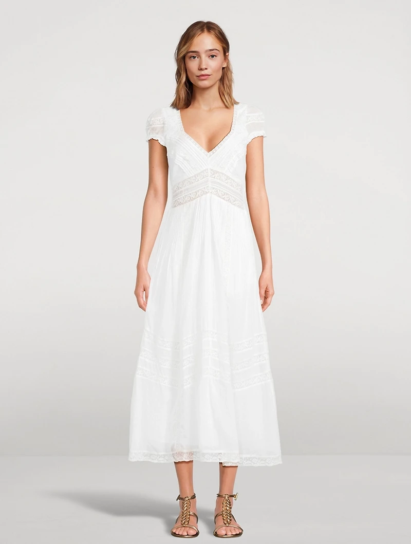 Suvi Lace-Trimmed Midi Dress