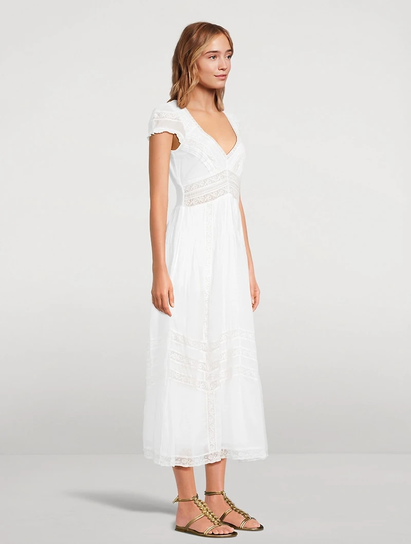 Suvi Lace-Trimmed Midi Dress
