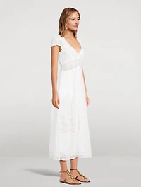 Suvi Lace-Trimmed Midi Dress