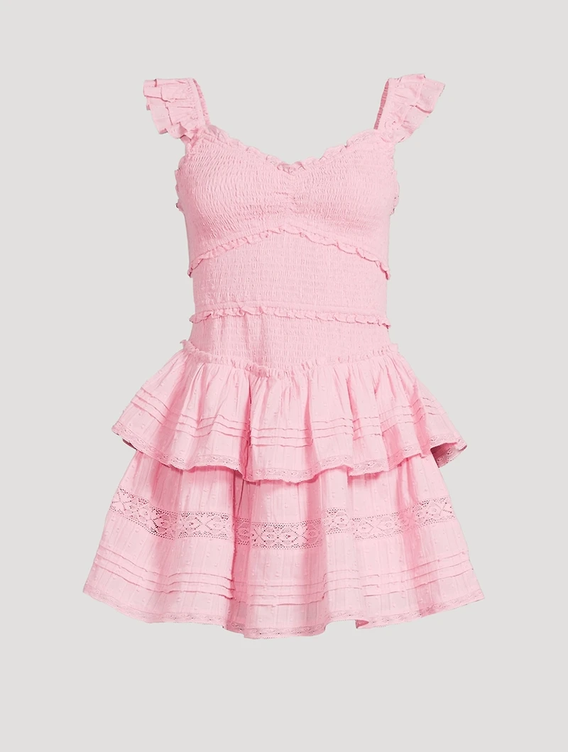 Lovine Smocked Mini Dress