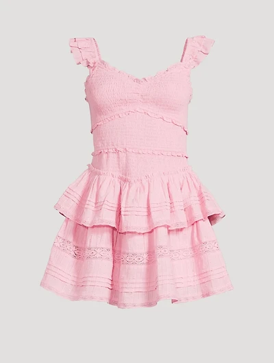 Lovine Smocked Mini Dress