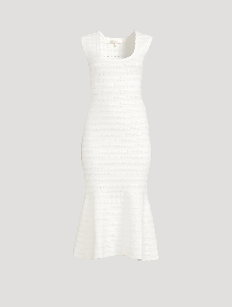 Leigh Pointelle Knit Midi Dress