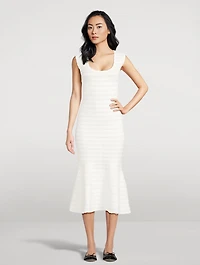 Leigh Pointelle Knit Midi Dress