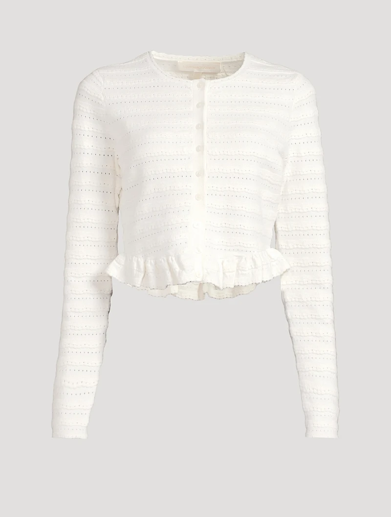 Rogan Ruffled Cardigan