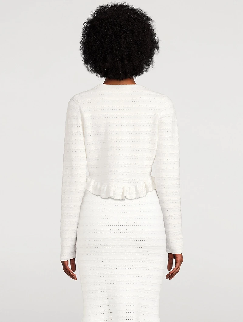 Rogan Ruffled Cardigan