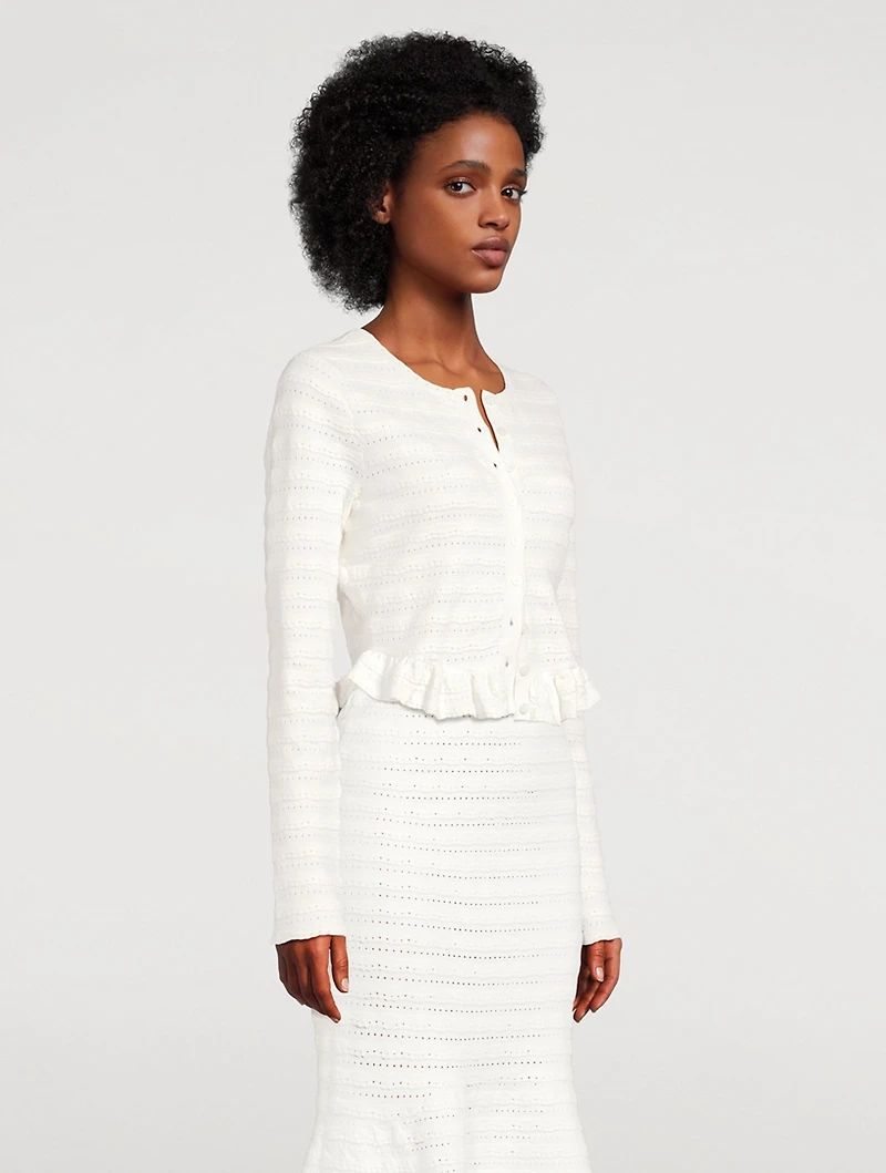 Rogan Ruffled Cardigan