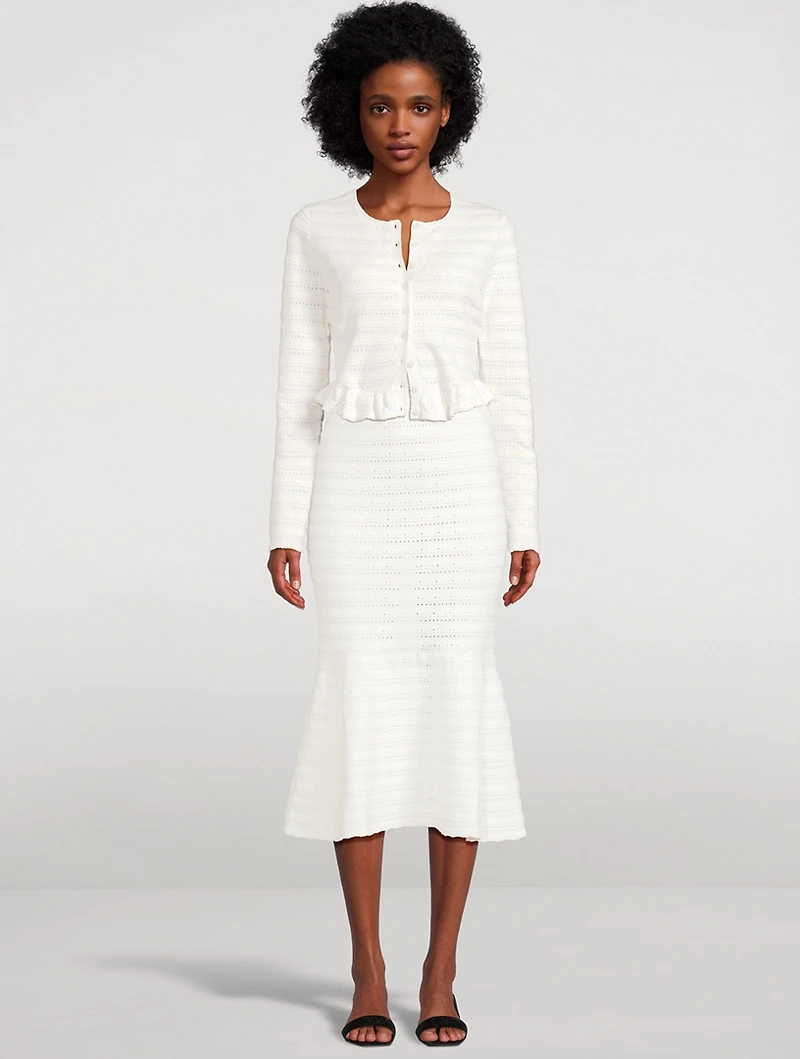 Rogan Ruffled Cardigan