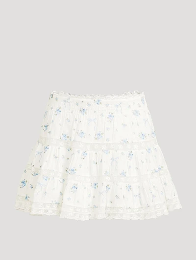 Viro Mini Skirt Floral Print