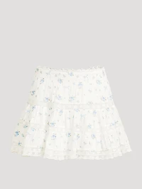 Viro Mini Skirt Floral Print
