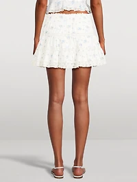 Viro Mini Skirt Floral Print