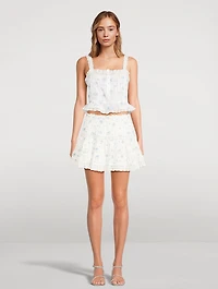 Vietta Cotton Tank Top Floral Print