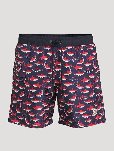 Swim Shorts Shark Print