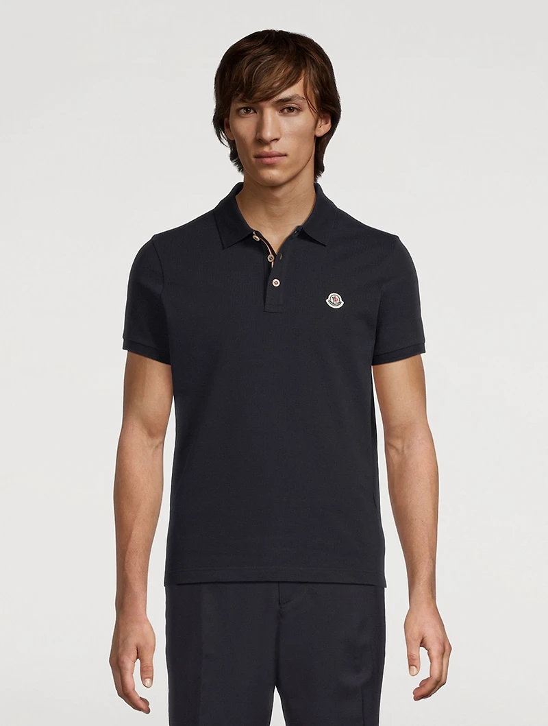 Logo Patch Polo Shirt