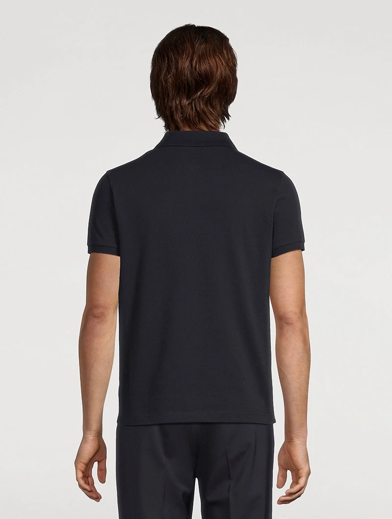 Logo Patch Polo Shirt