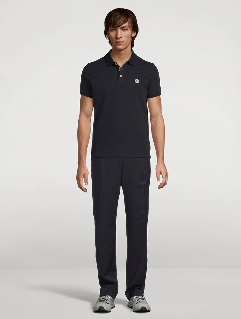 Logo Patch Polo Shirt