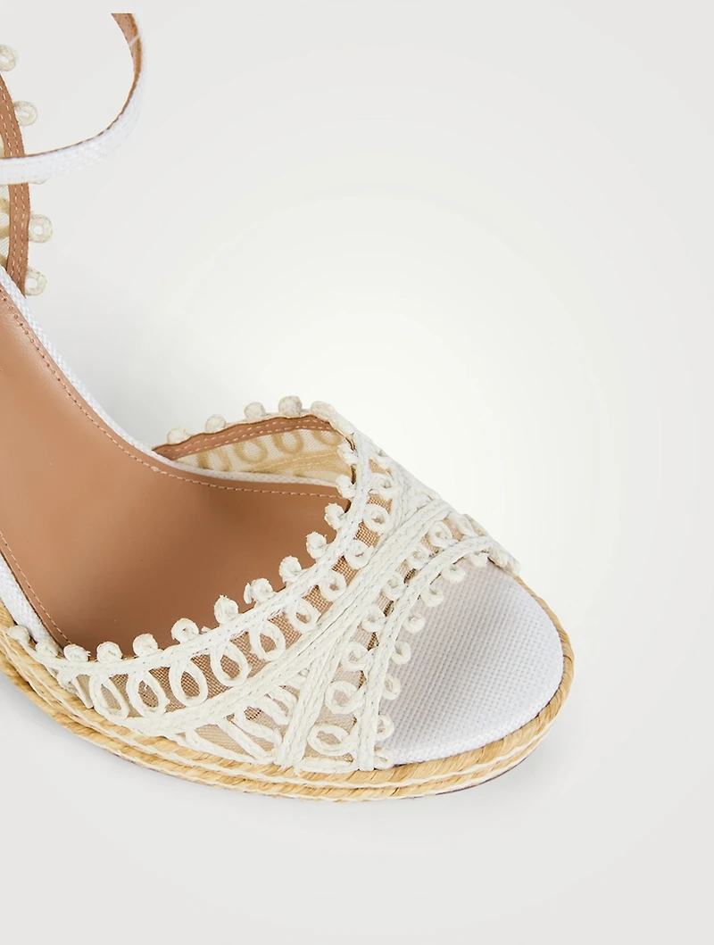 Kahlo Raffia Espadrille Wedge Sandals