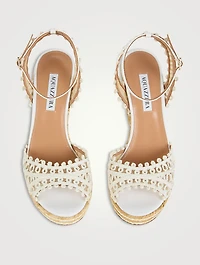 Kahlo Raffia Espadrille Wedge Sandals