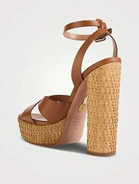 Sunseeker Leather Platform Sandals