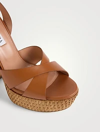 Sunseeker Leather Platform Sandals