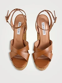Sunseeker Leather Platform Sandals