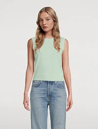 Sleeveless Cashmere Sweater