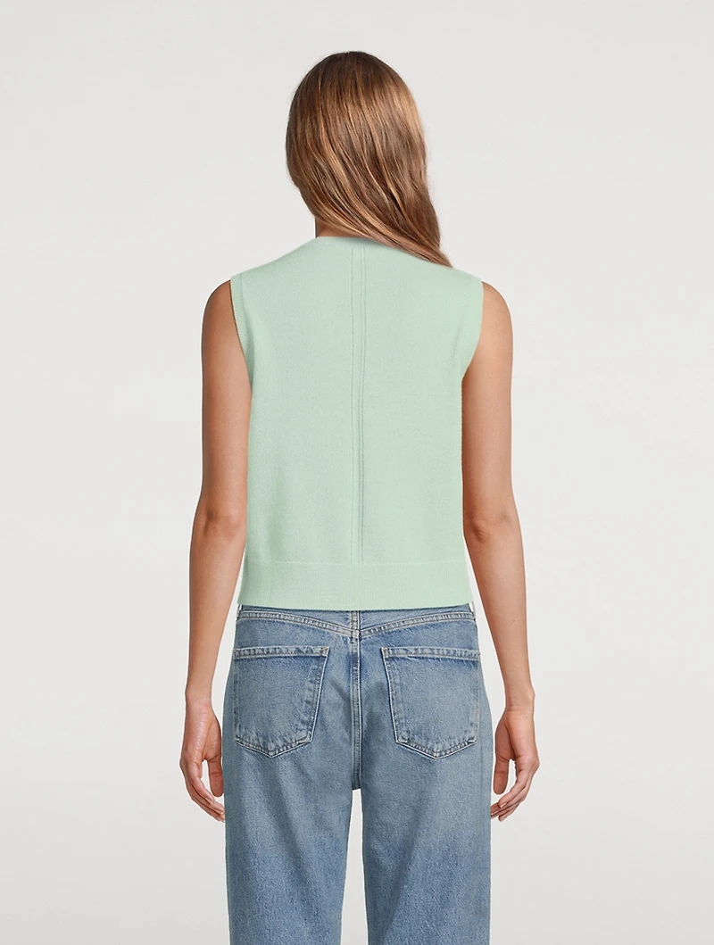 Sleeveless Cashmere Sweater