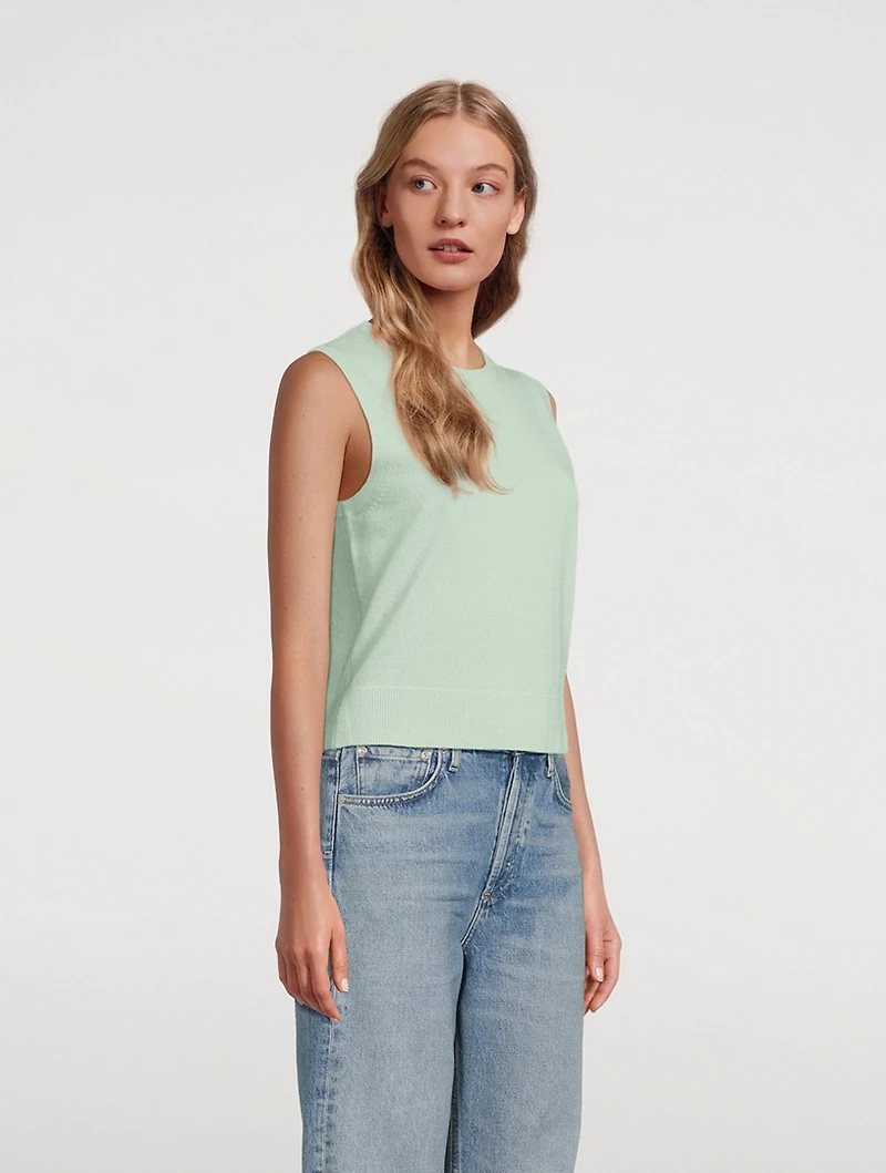 Sleeveless Cashmere Sweater