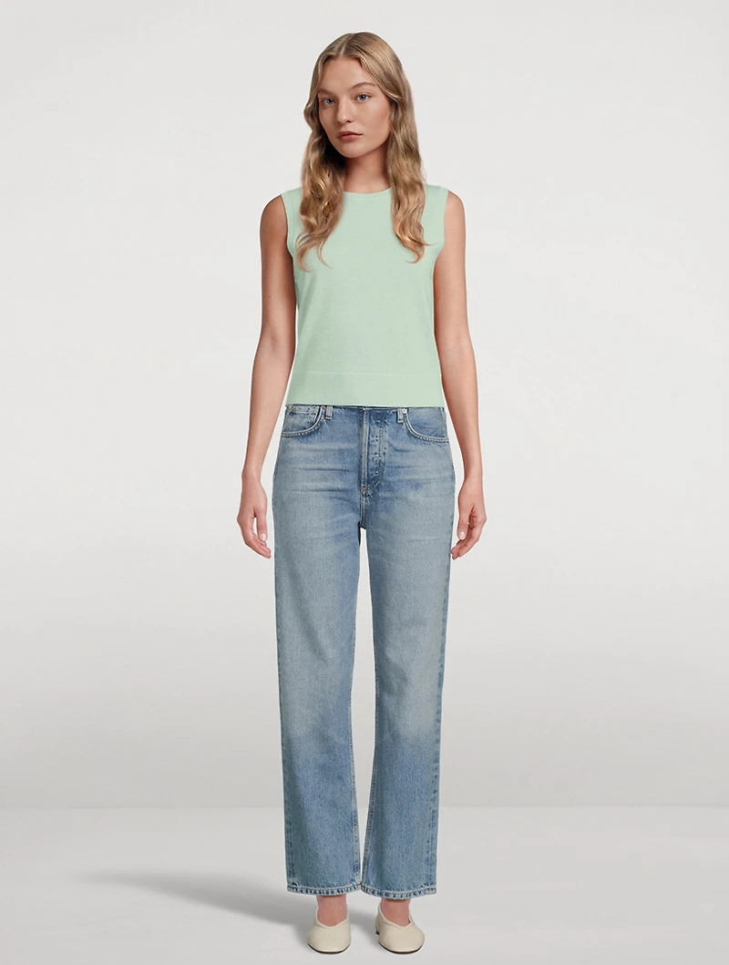 Sleeveless Cashmere Sweater