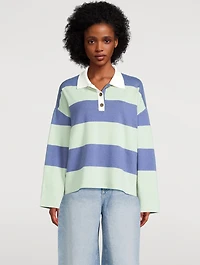Rugby Shirt Stripe Print