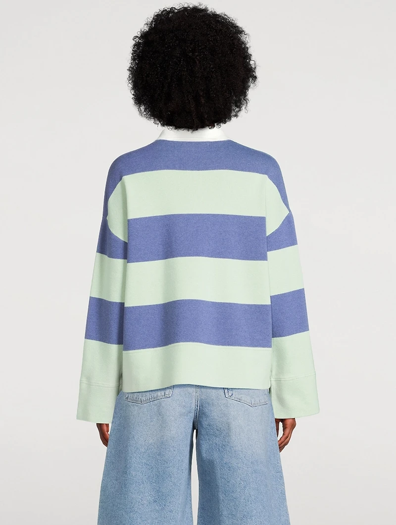 Rugby Shirt Stripe Print