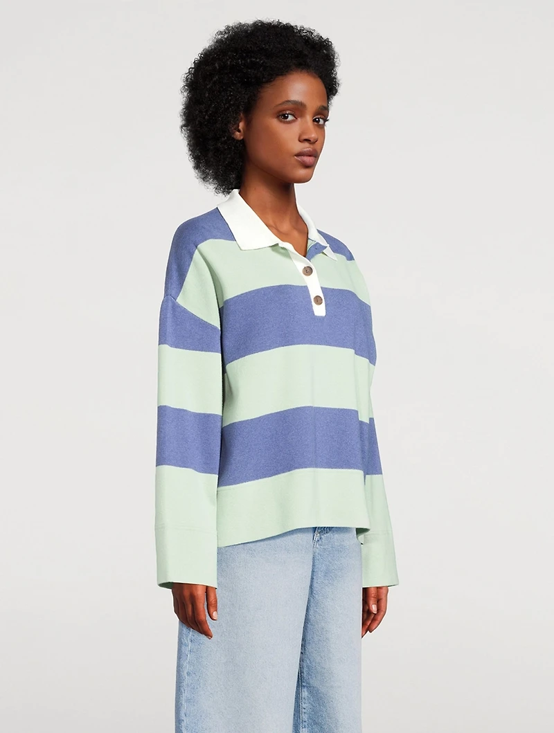 Rugby Shirt Stripe Print