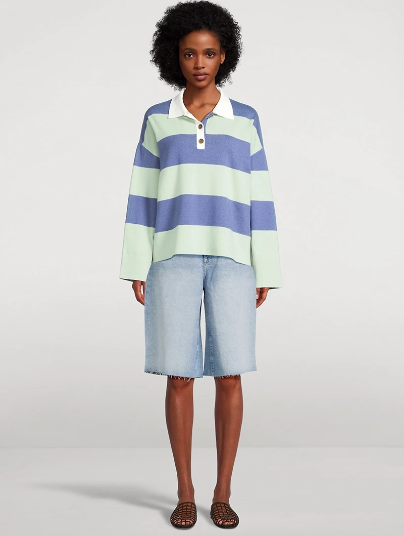 Rugby Shirt Stripe Print