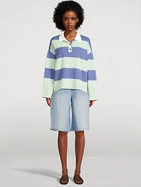Rugby Shirt Stripe Print