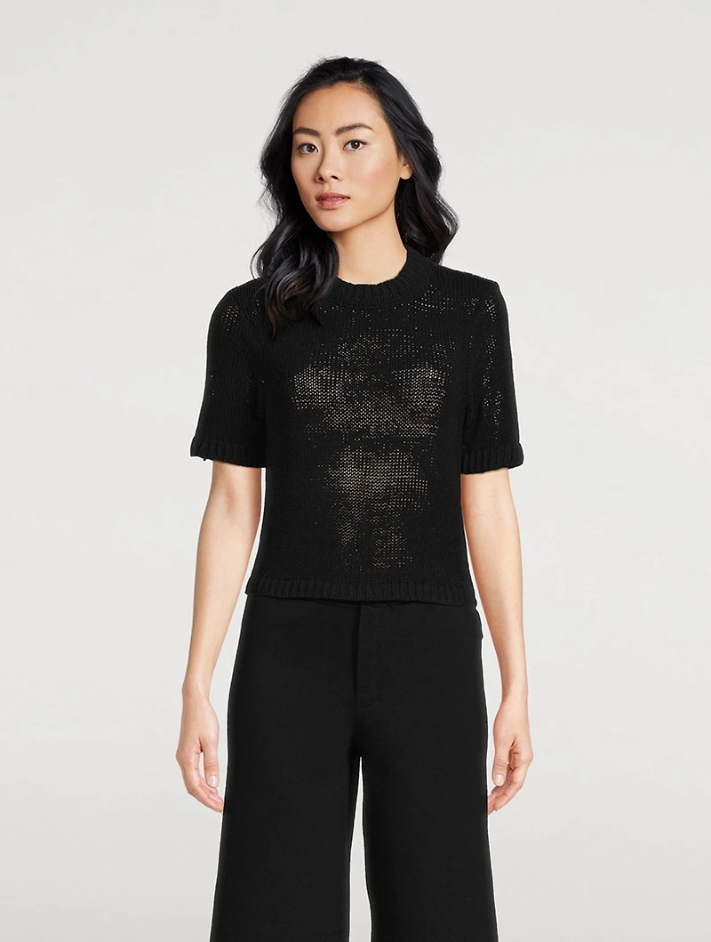 Tape Knit T-Shirt