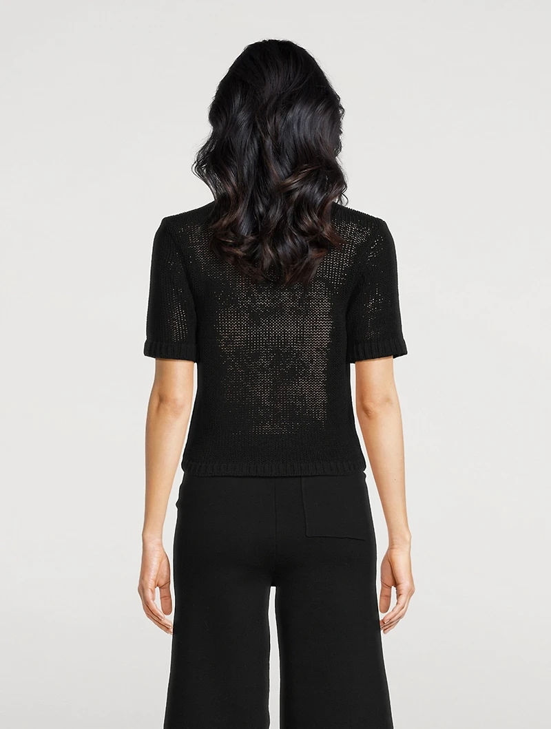 Tape Knit T-Shirt