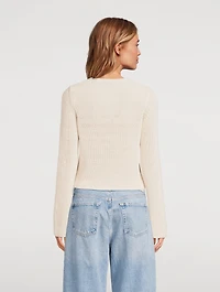 Flute-Sleeve Sweater