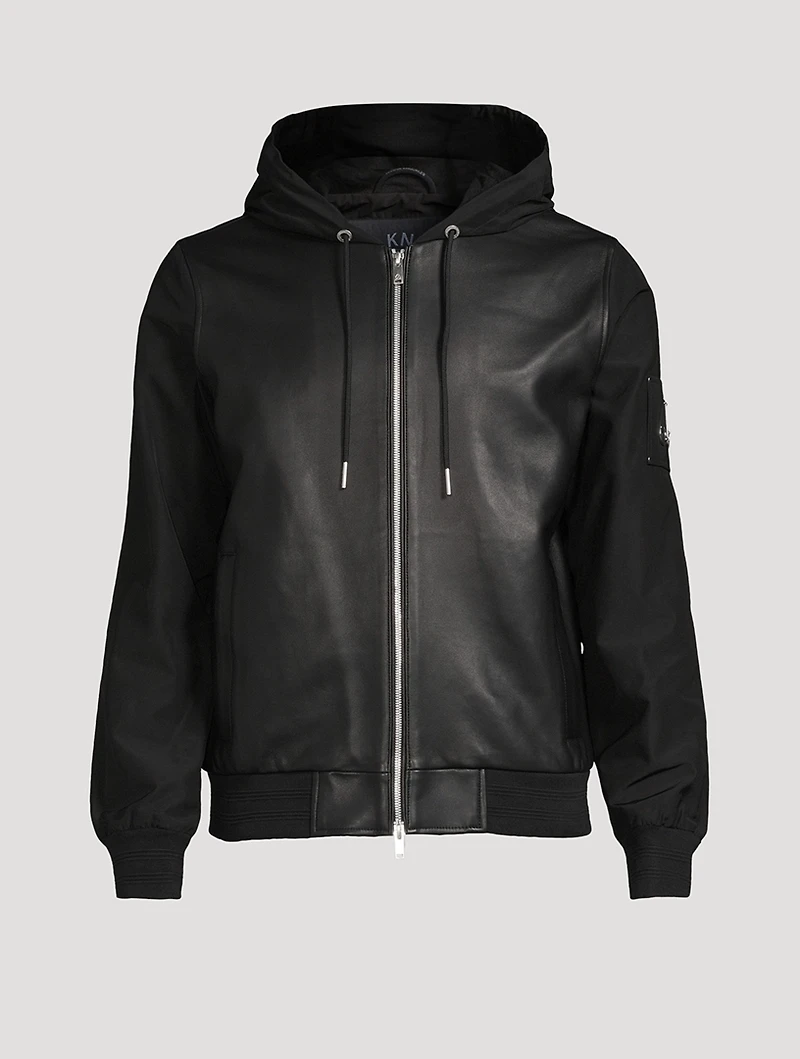 Rufus Mixed-Media Hooded Jacket