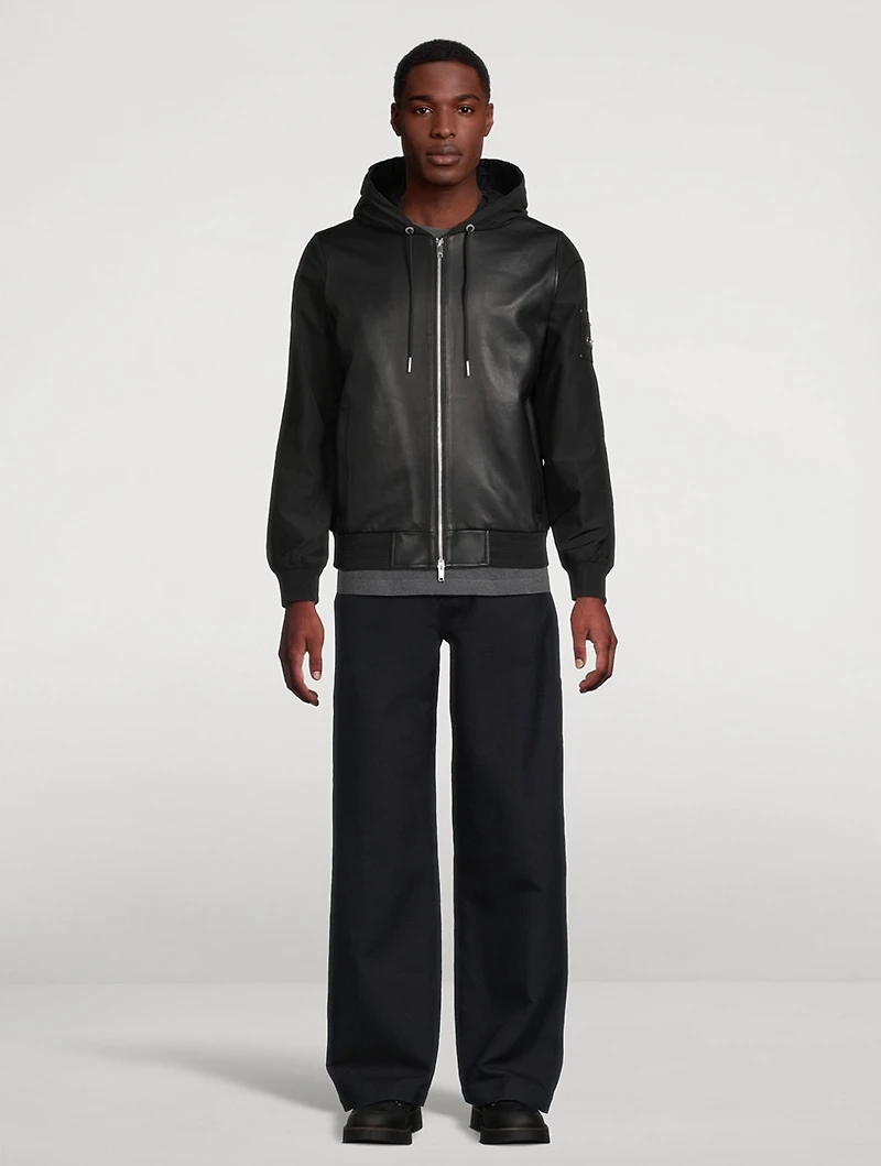 Rufus Mixed-Media Hooded Jacket