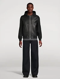 Rufus Mixed-Media Hooded Jacket