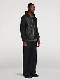 Rufus Mixed-Media Hooded Jacket