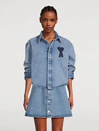 Ami de Cœur Cropped Denim Shirt